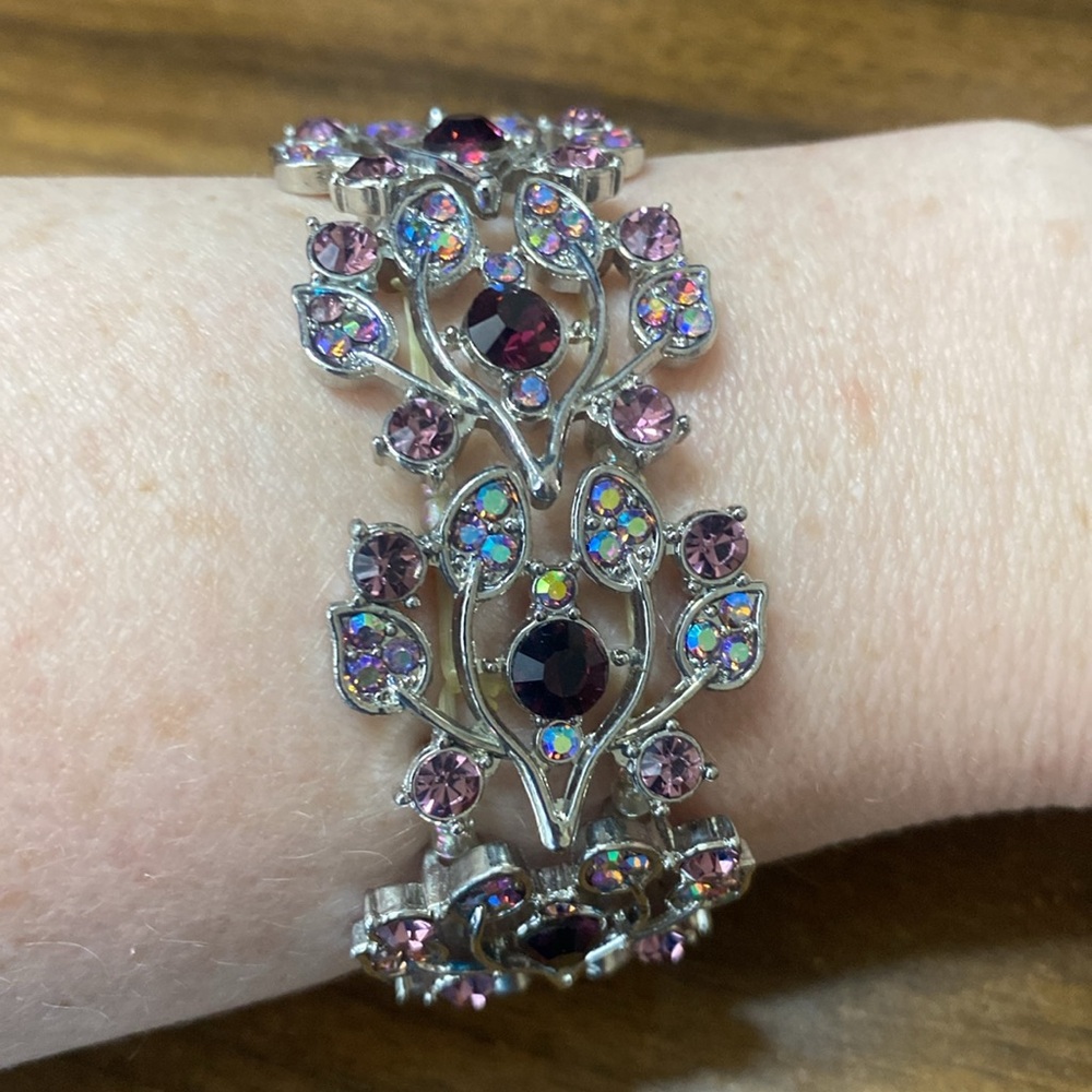 Vintage Danbury Mint Cherry Blossom Bracelet - Picture 3 of 4